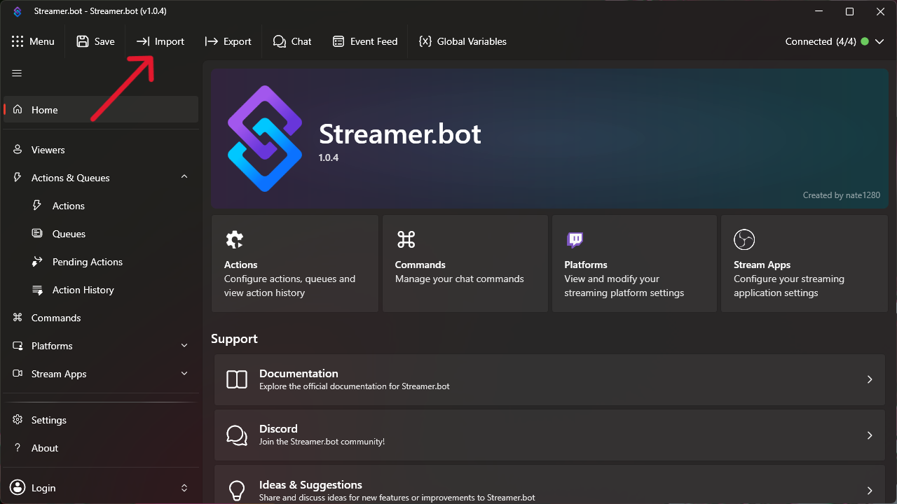 Streamer Bot Setup